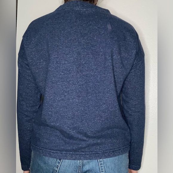 Patagonia Mount Sterling Organic Cotton Crewneck Pullover Size Large Navy Blue - Picture 7 of 7